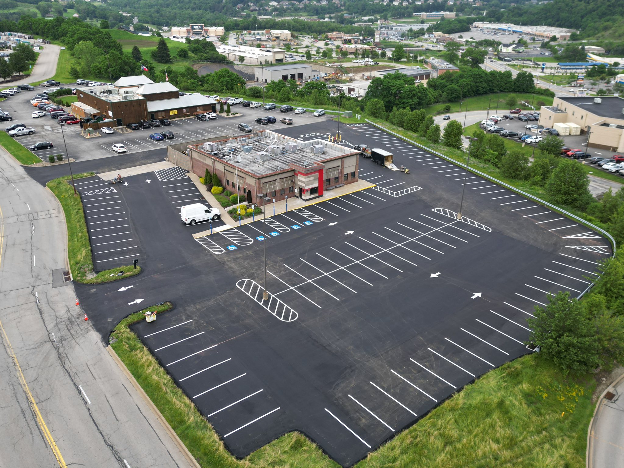 Parking Lot Striping in Cornelius